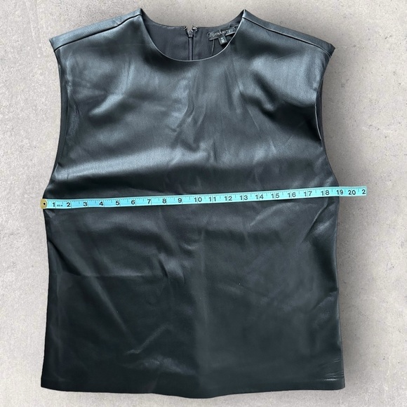 NWT Women’s Dynamite Michaela Faux Leather Muscle T-Shirt | M - Picture 8 of 10